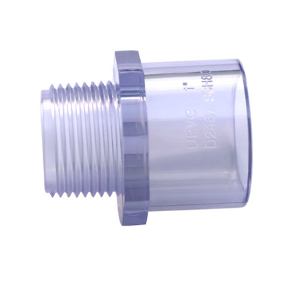 Clear PVC Male Adapter