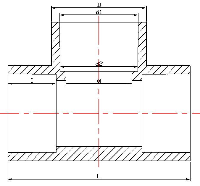 Dimension of Clear PVC Tees