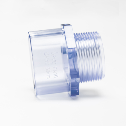 Clear PVC Male Adapter