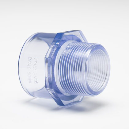 Clear PVC Male Adapter