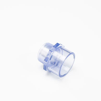 Clear PVC Male Adapter