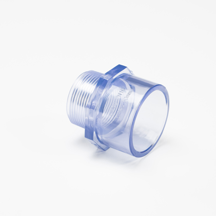 Clear PVC Male Adapter