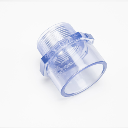 Clear PVC Male Adapter