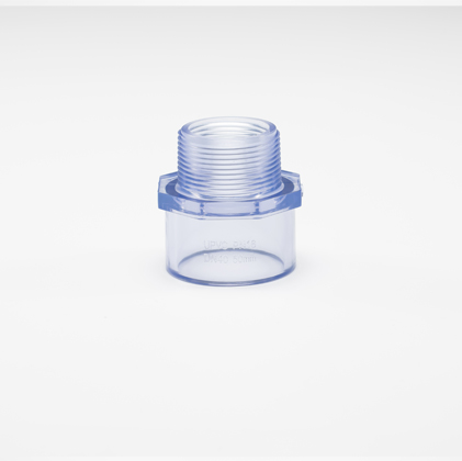 Clear PVC Male Adapter