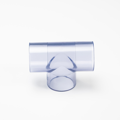 Clear PVC Tee Transparent Pipe Fittings