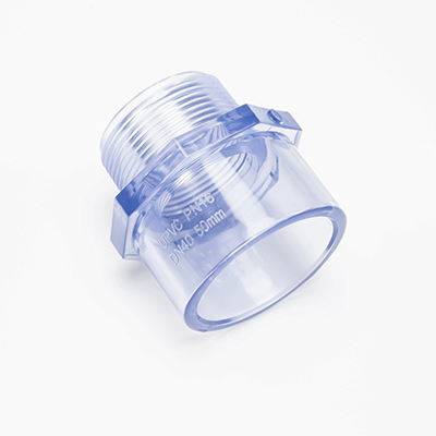 Clear PVC Male Adapter