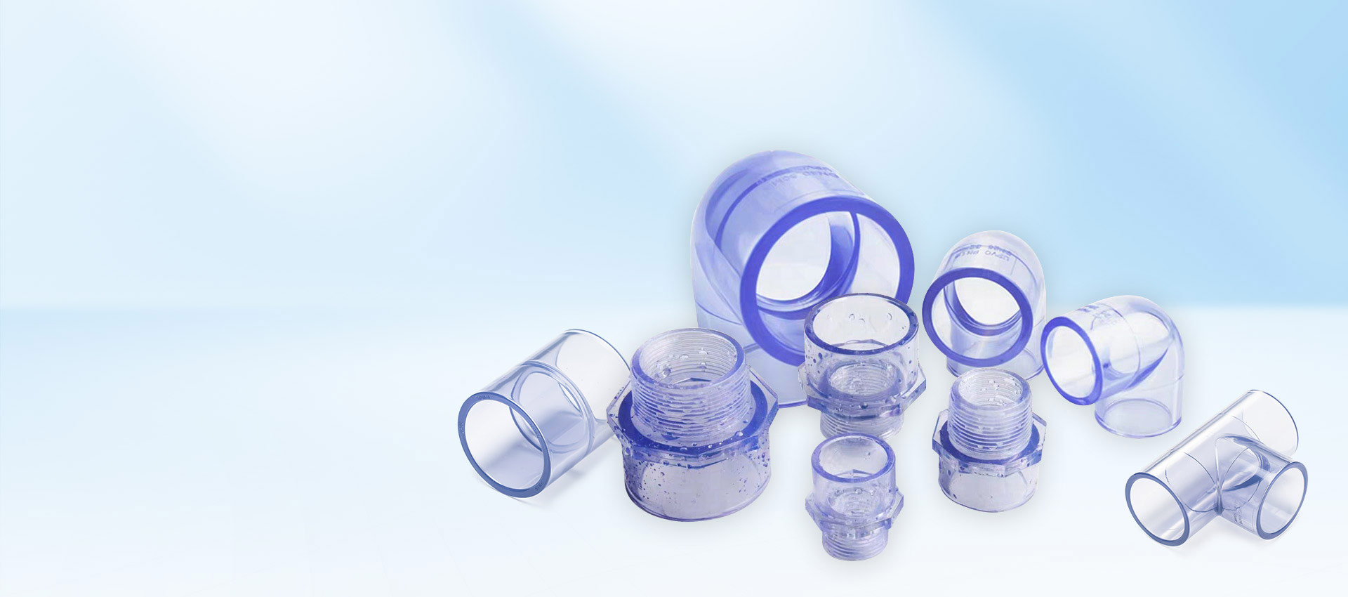Clear PVC Fittings Solution by VERYGREEN